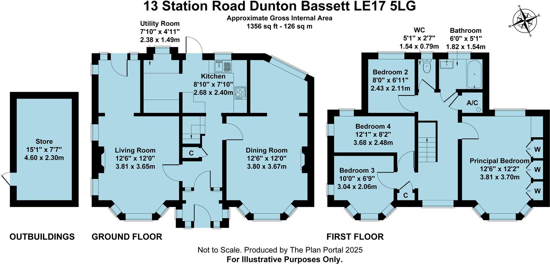 Station Road, Dunton Bassett, Lutterworth, LE17 floorplan