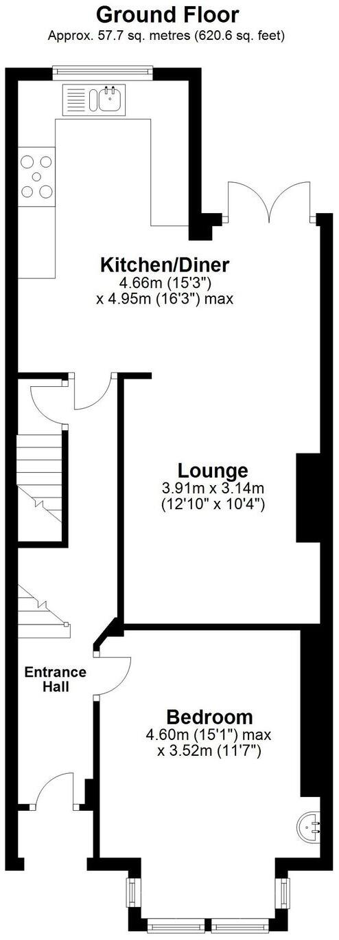 Albert Grove, Nottingham, NG7 floorplan