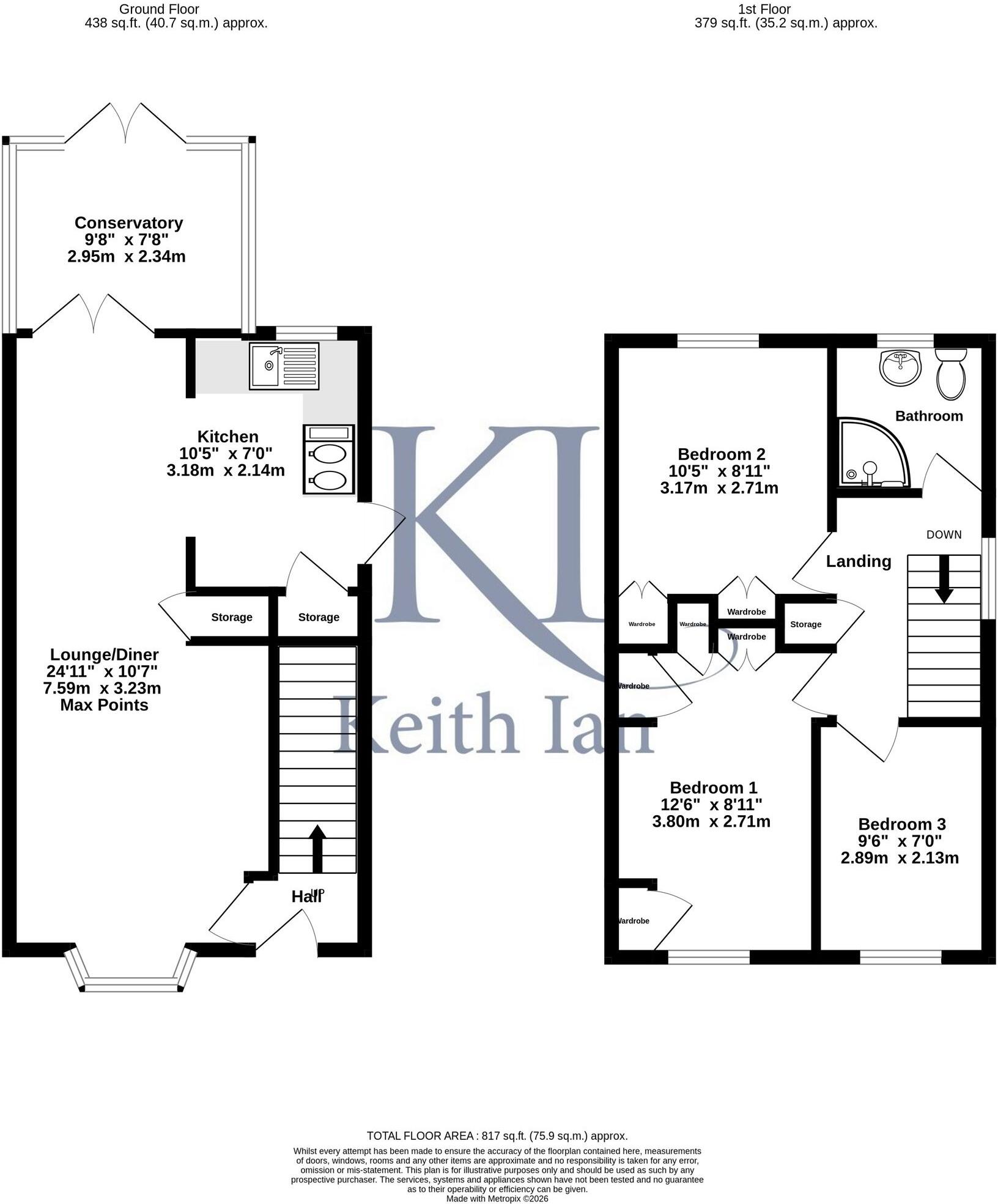 Demontfort Rise, Ware, SG12 floorplan