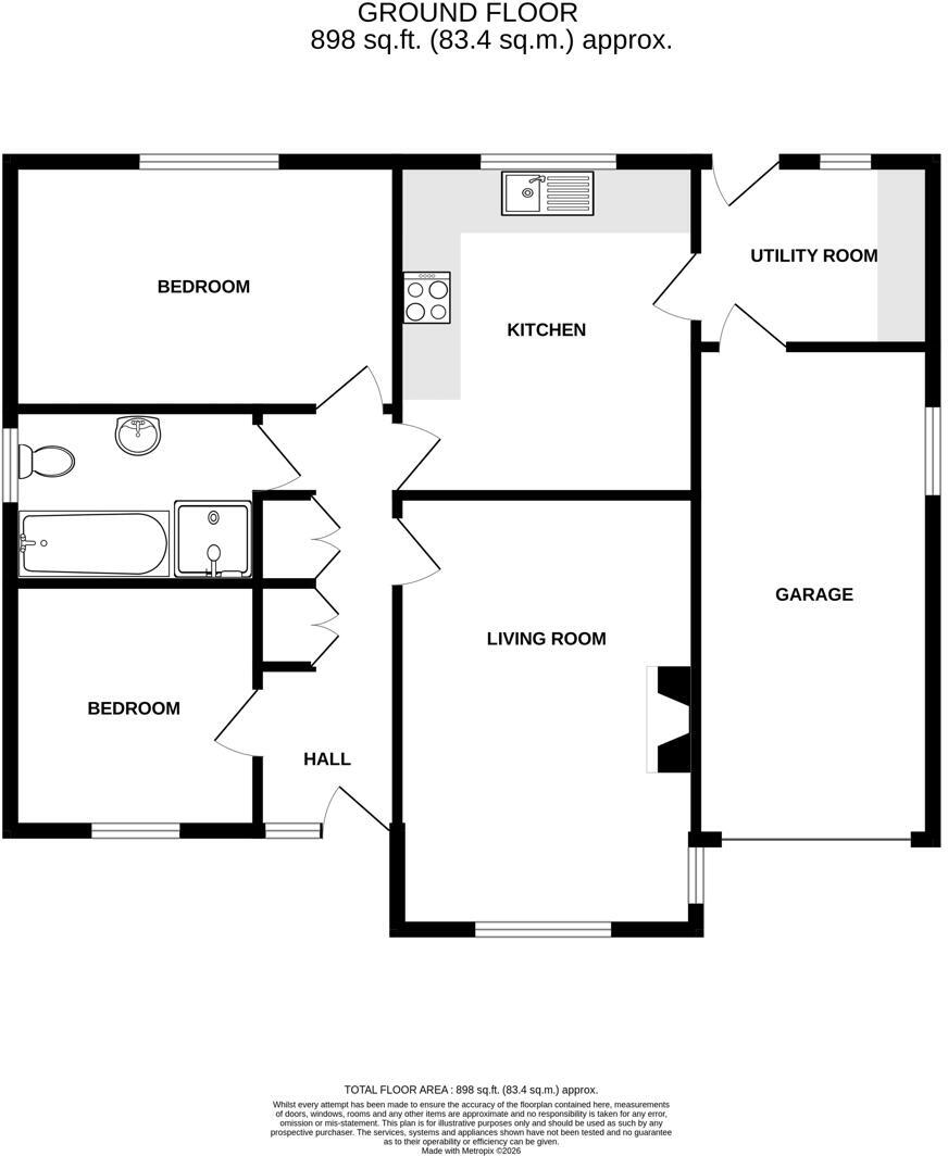 21 St Andrews Walk, Woodhall Spa floorplan