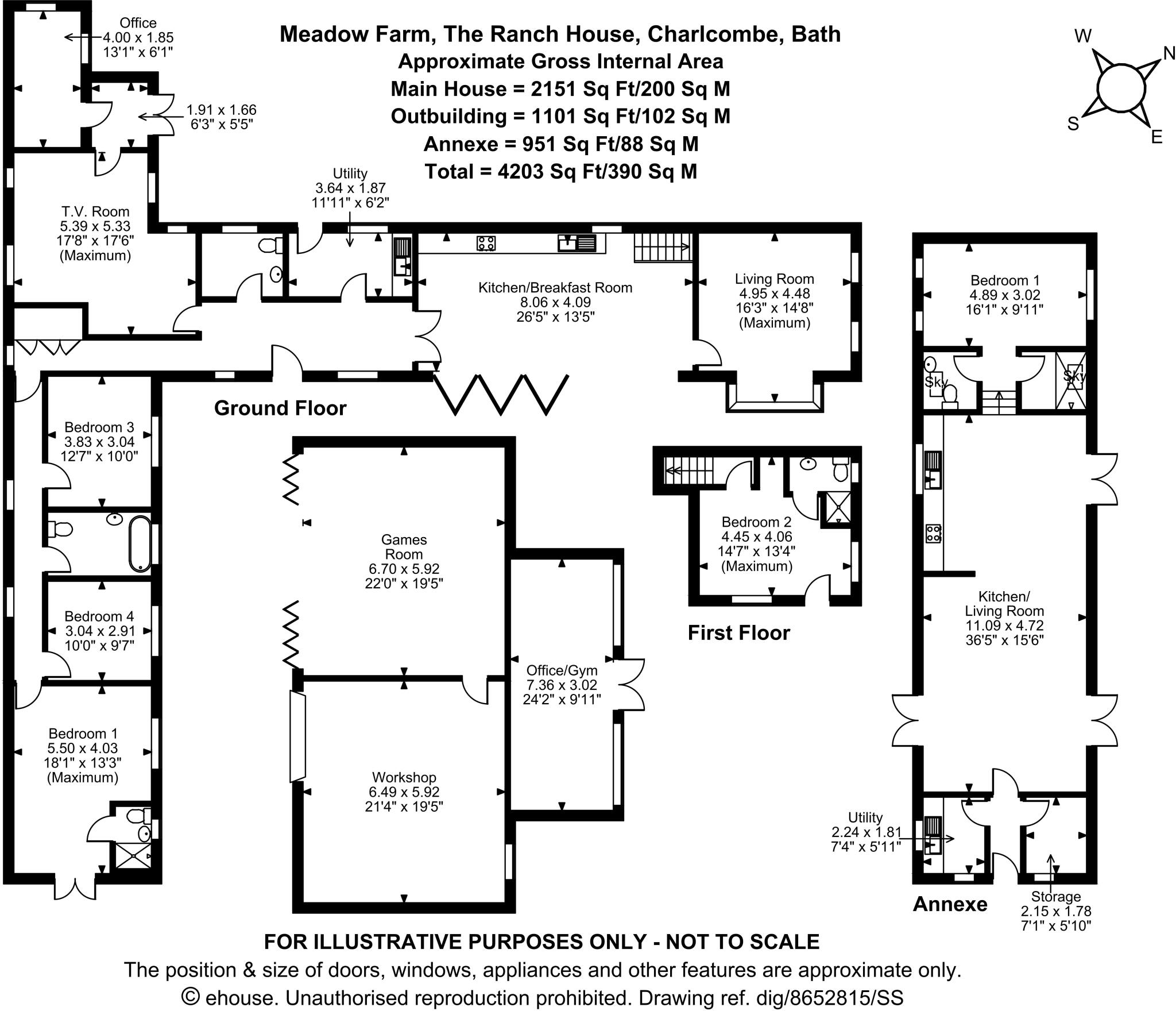 Meadow Farm, Charlcombe, Bath, Somerset, BA1 floorplan
