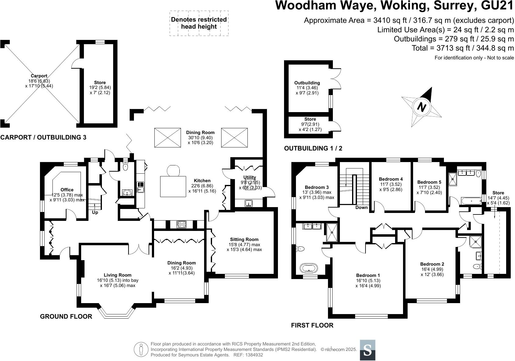 Woodham Waye, Woking, Surrey, GU21 floorplan