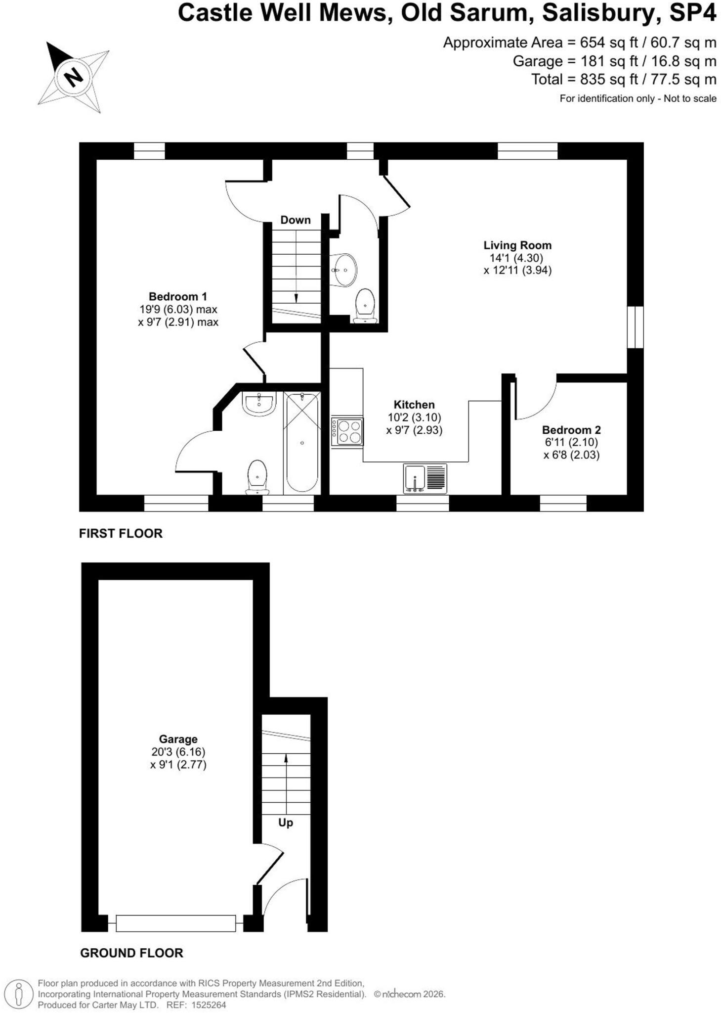 Castle Well Mews, Old Sarum, SP4 floorplan