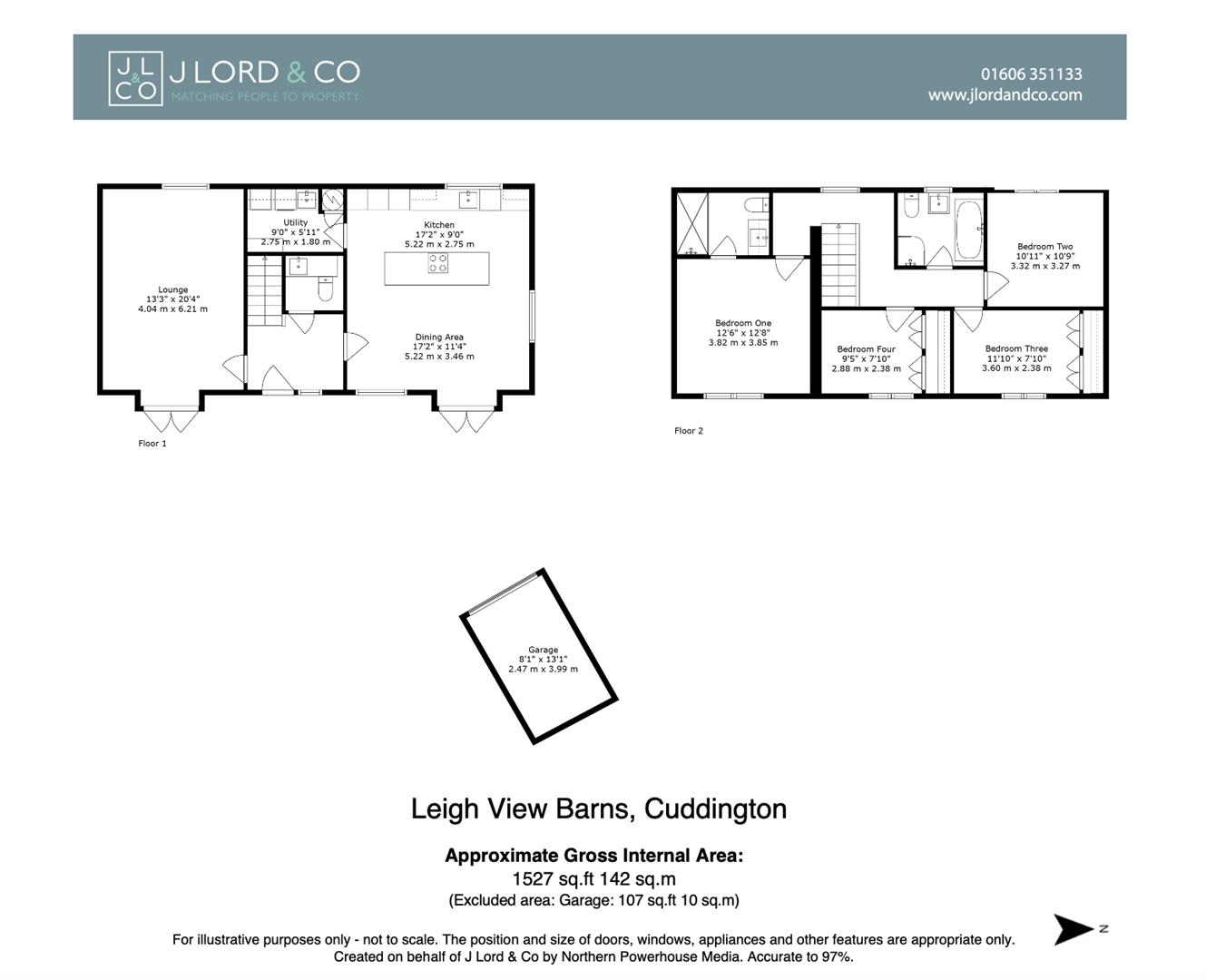 1 Leigh View Barns, Cuddington, CW8 2WD floorplan