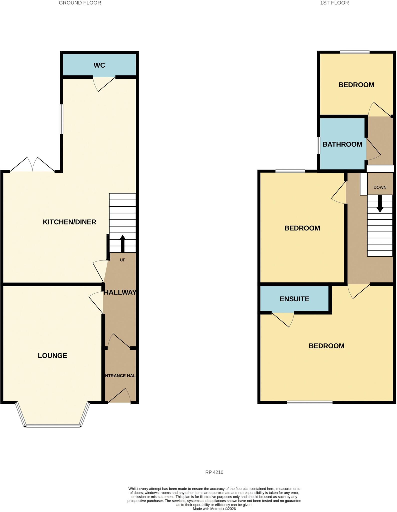 Victor Road, Colwyn Bay floorplan