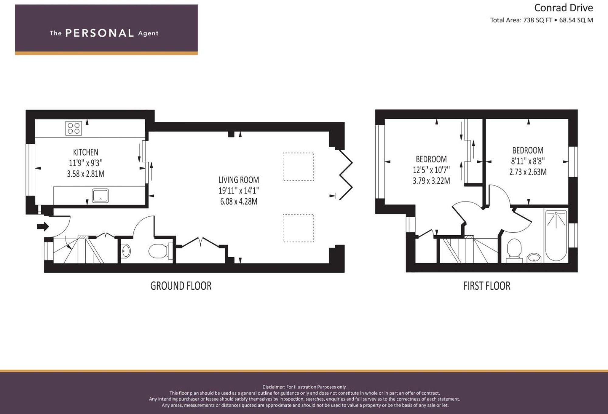 Conrad Drive, Worcester Park, KT4 floorplan