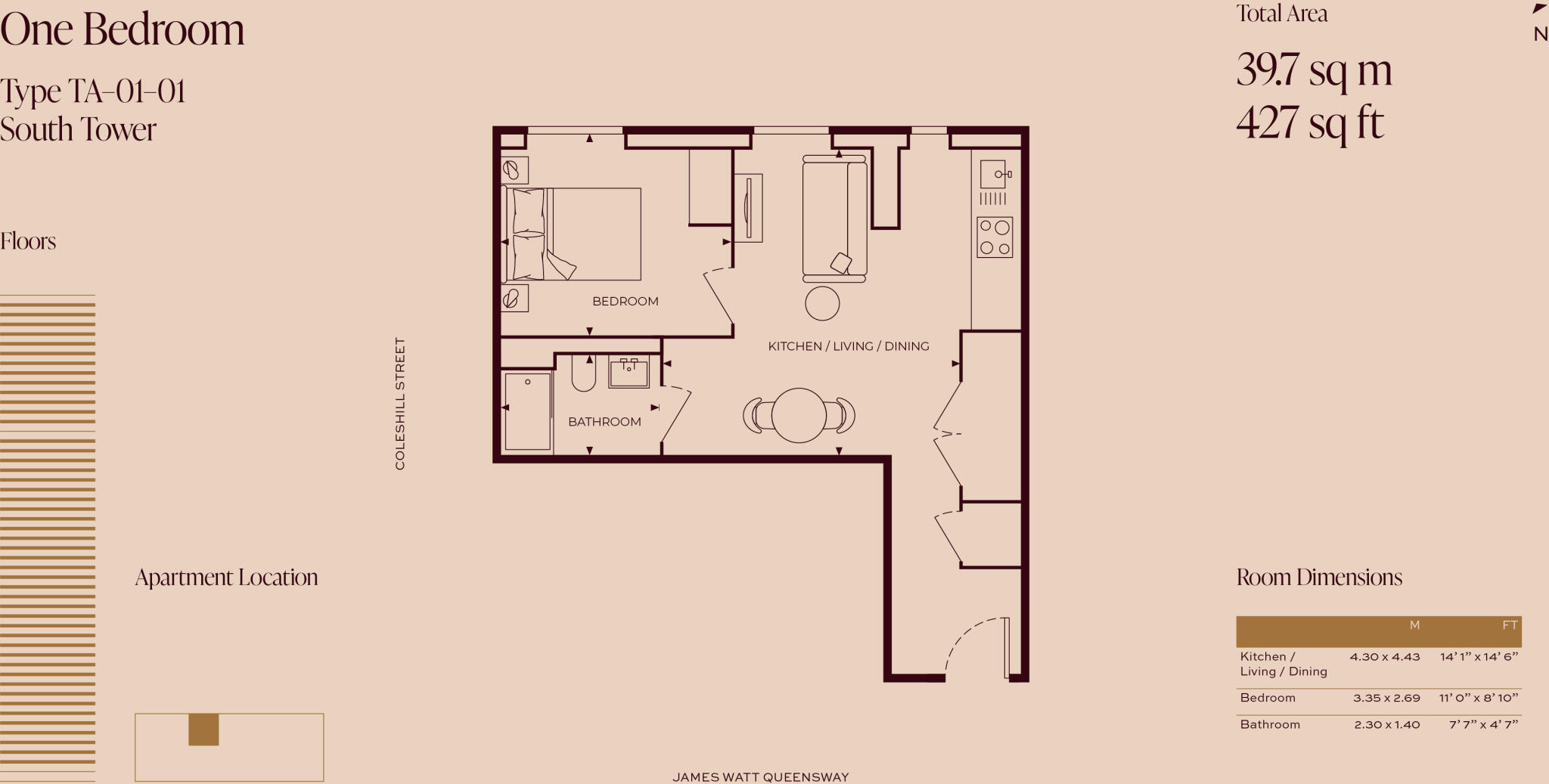 One Eastside, 1 James Watt Queensway Birmingham B4 floorplan
