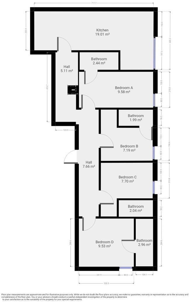 27/28 - Brayford Court - Apt 22 - Student Apartment floorplan