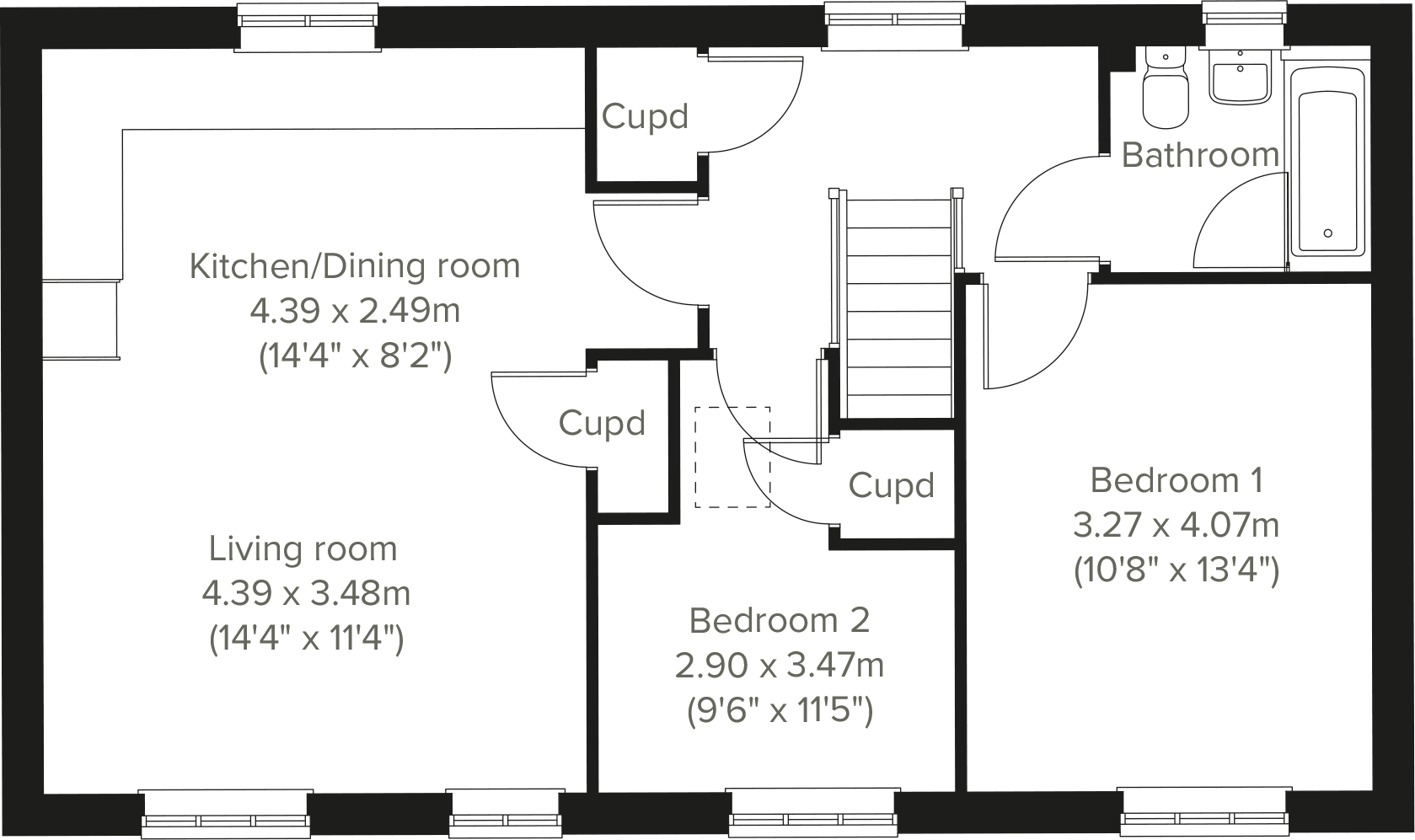 Encombe Street, Plymstock, Plymouth, Devon, PL9 7GH floorplan