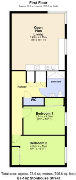 Clapham High Street, Lambeth, London, SW4 floorplan