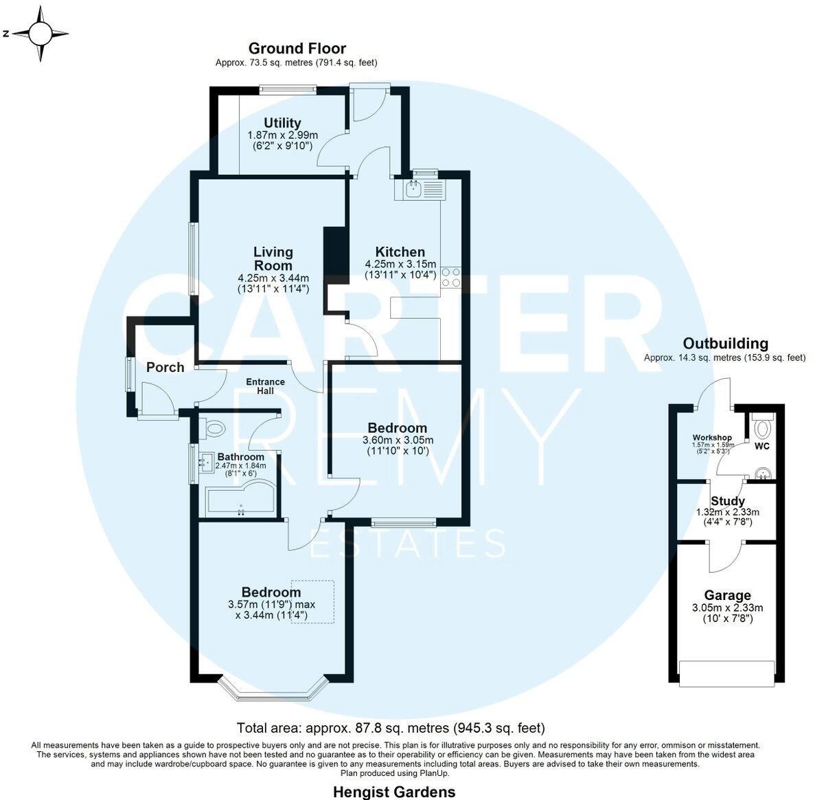 Hengist Gardens, Wickford, SS11 floorplan