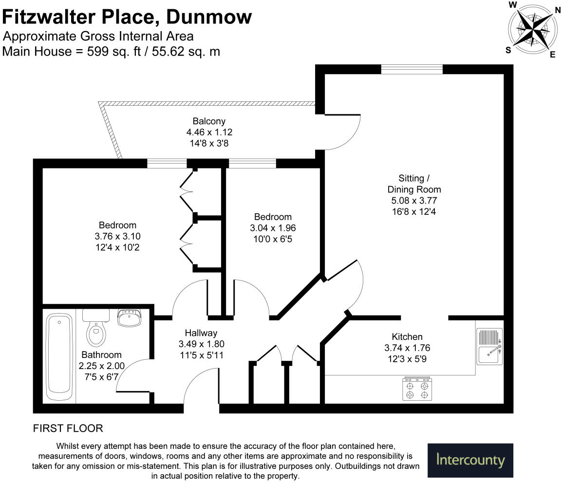Chelmsford Road, Dunmow, Essex, CM6 floorplan