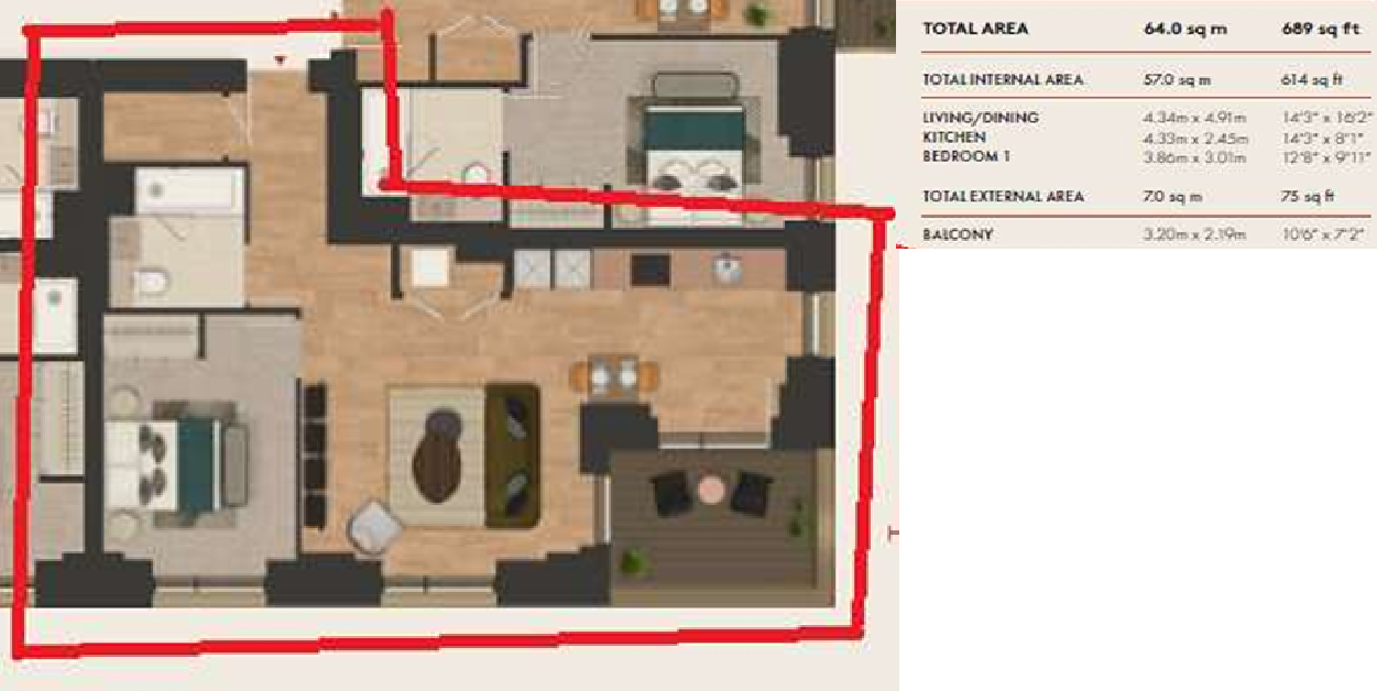The Bellamy, Byng Street E14 floorplan