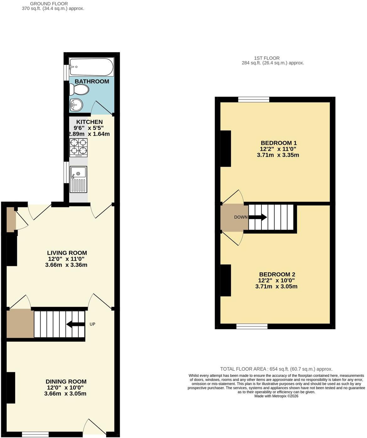 King Street, Cleator, CA23 floorplan