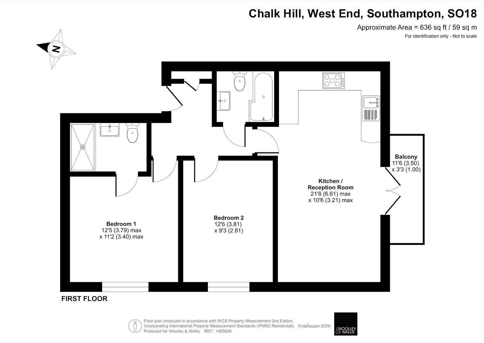 Chalk Hill, West End, Southampton, Hampshire, SO18 floorplan