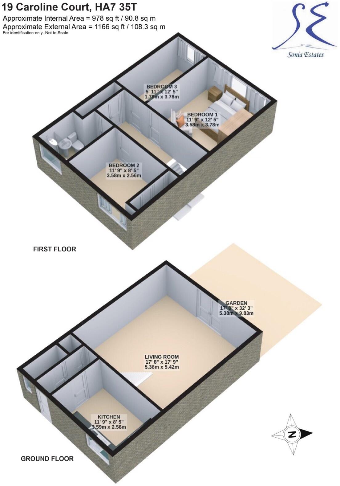Caroline Court, The Chase, Stanmore, HA7 floorplan