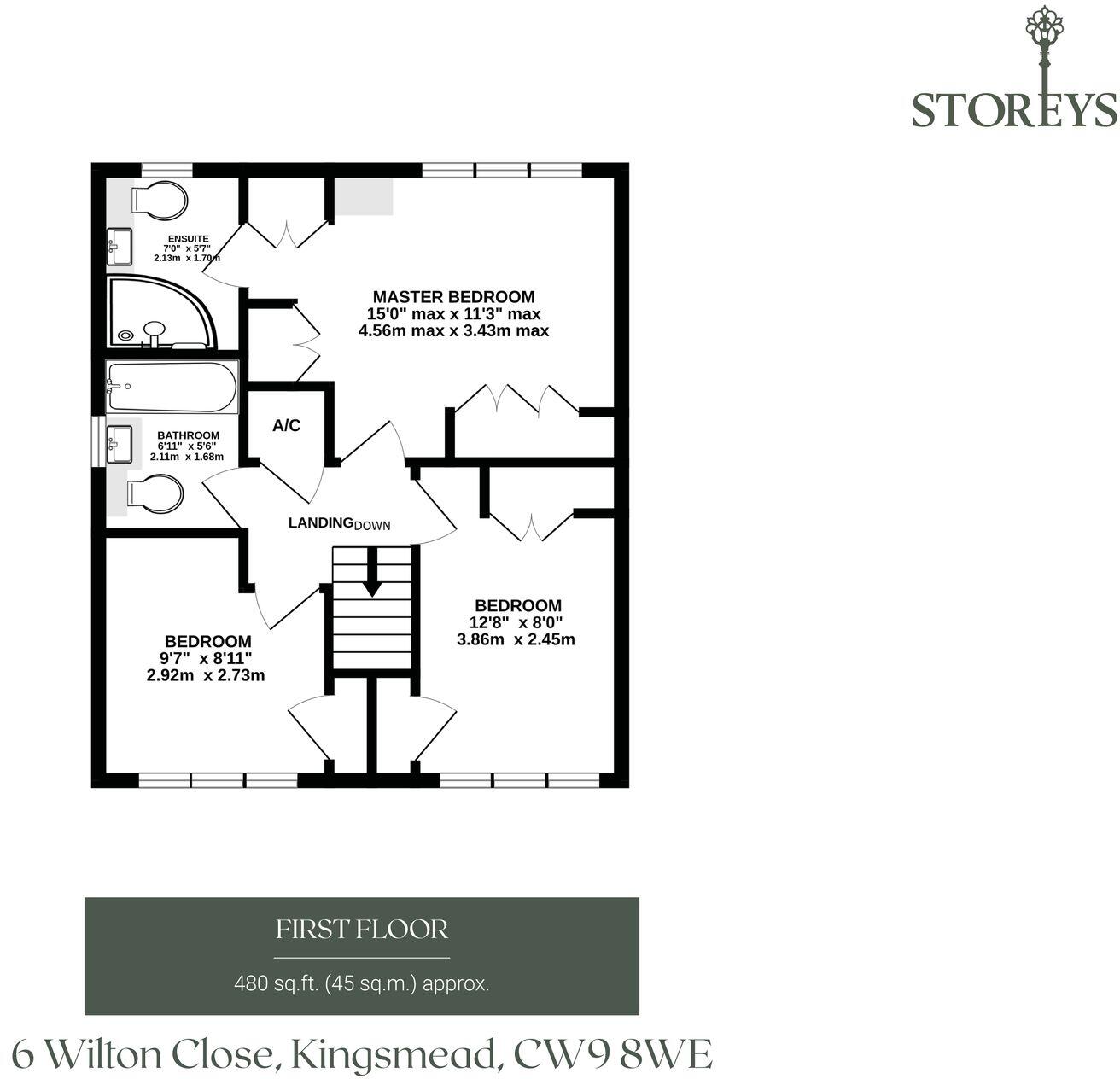 6, Wilton Close, Northwich, CW9 floorplan