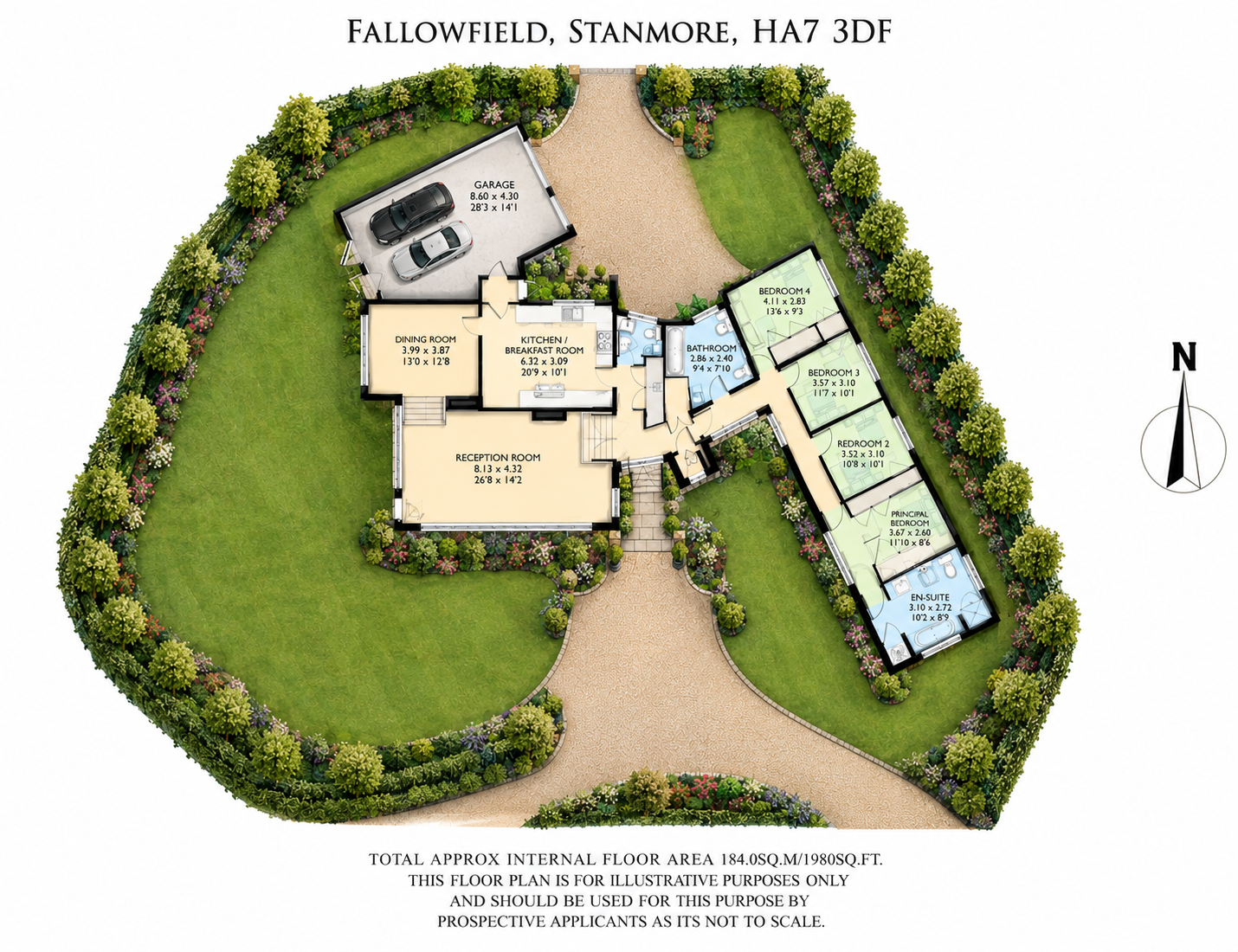 Fallowfield, Stanmore, HA7 floorplan
