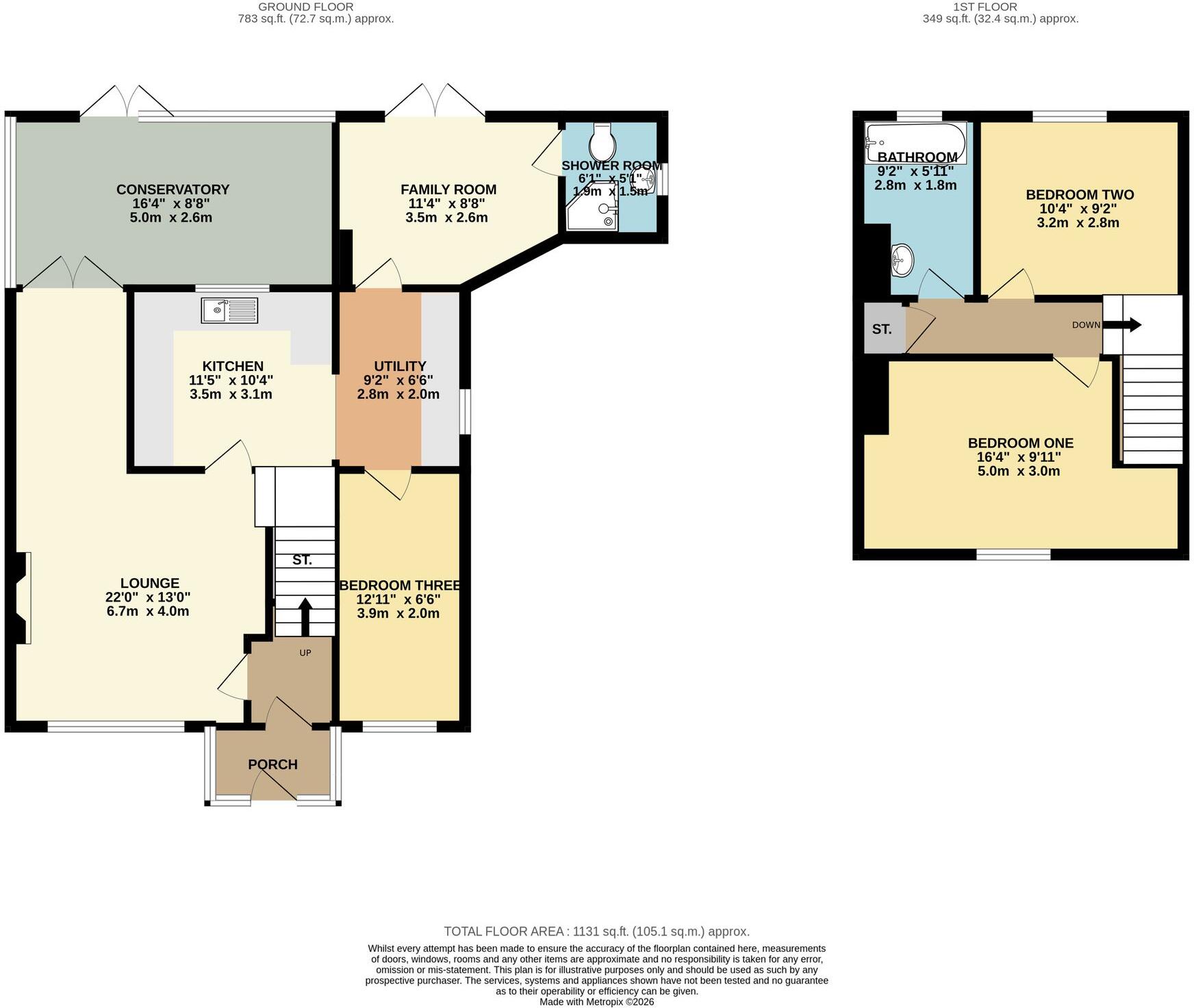 Heath Close, Hallow, WR2 floorplan