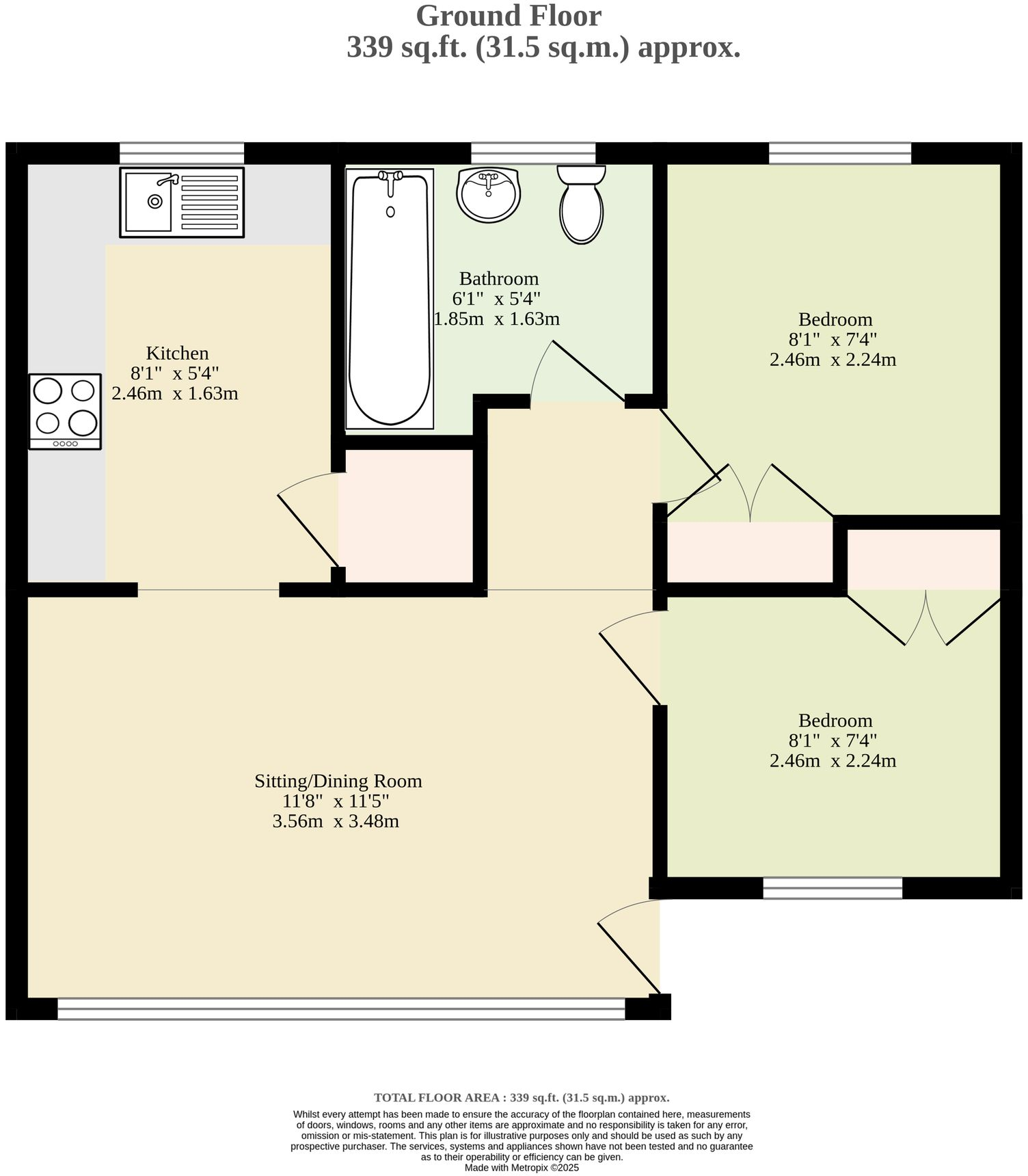 Sunbeach Holiday Park, California floorplan