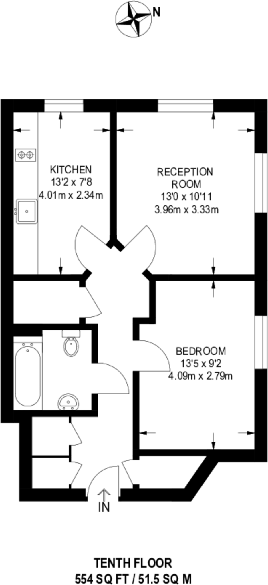 Winterton House, Deancross Street, Shadwell, London, E1 floorplan