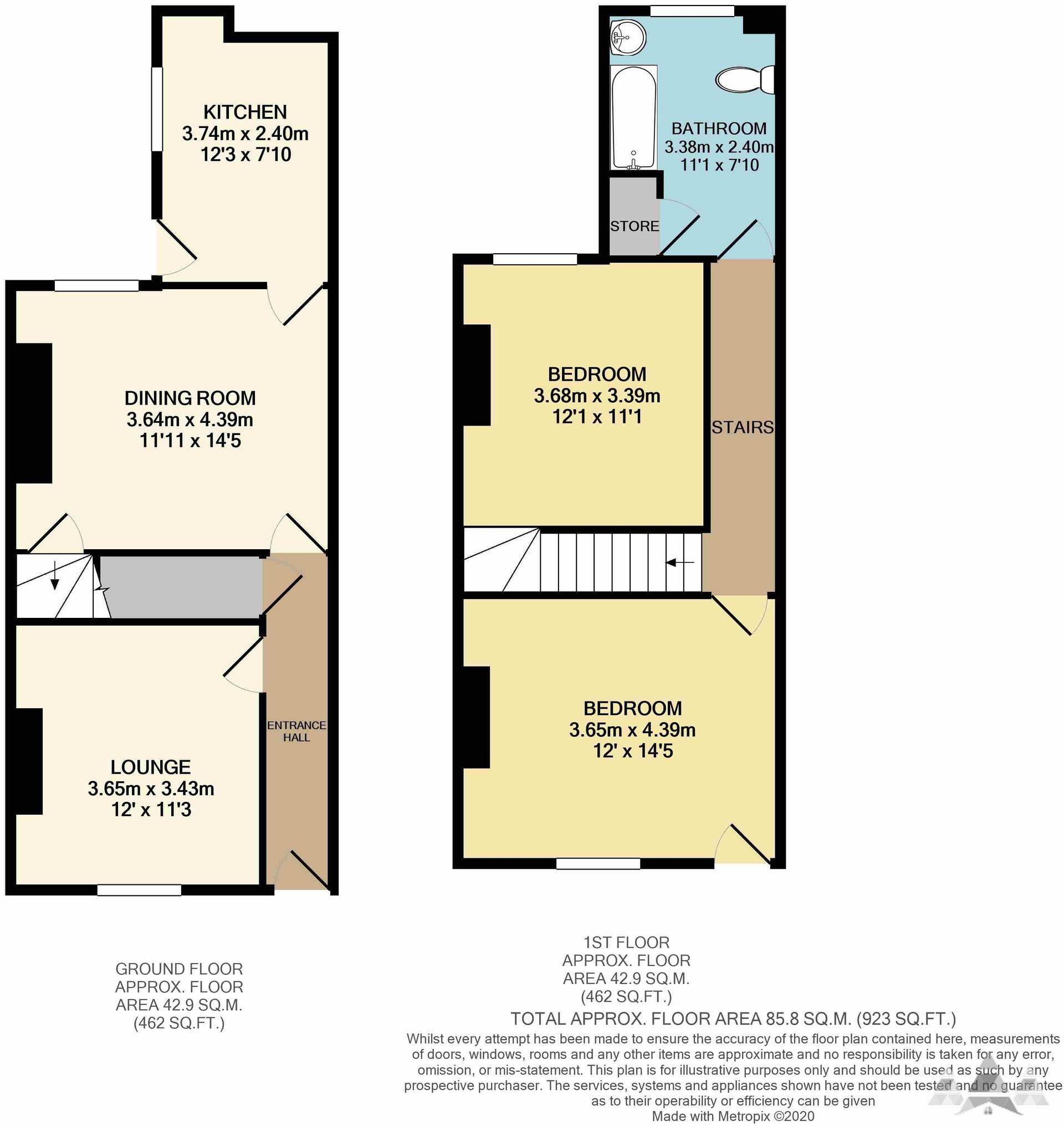 Duke Street, Staveley, S43 floorplan