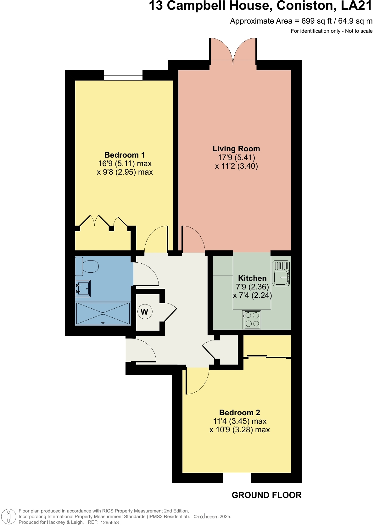 13 Campbell House, Coniston, LA21 8ER floorplan
