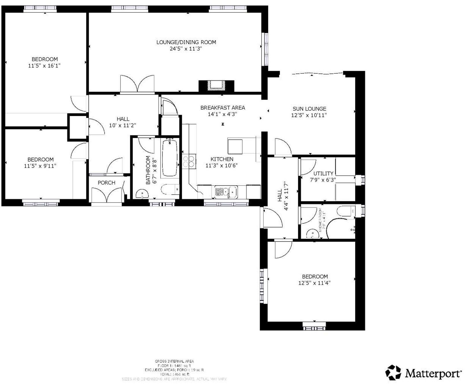 Ffordd Rhiw Ial, Llanarmon-Yn-Ial, CH7 floorplan