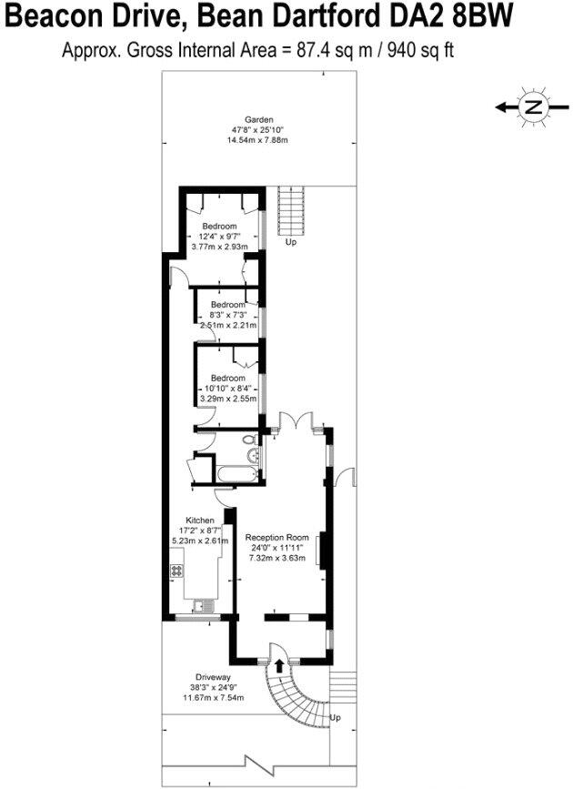 Beacon Drive, Bean, Dartford, Kent, DA2 floorplan