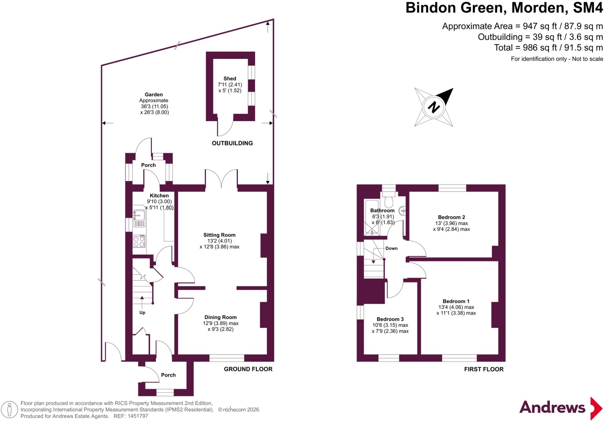 Bindon Green, Morden, SM4 floorplan