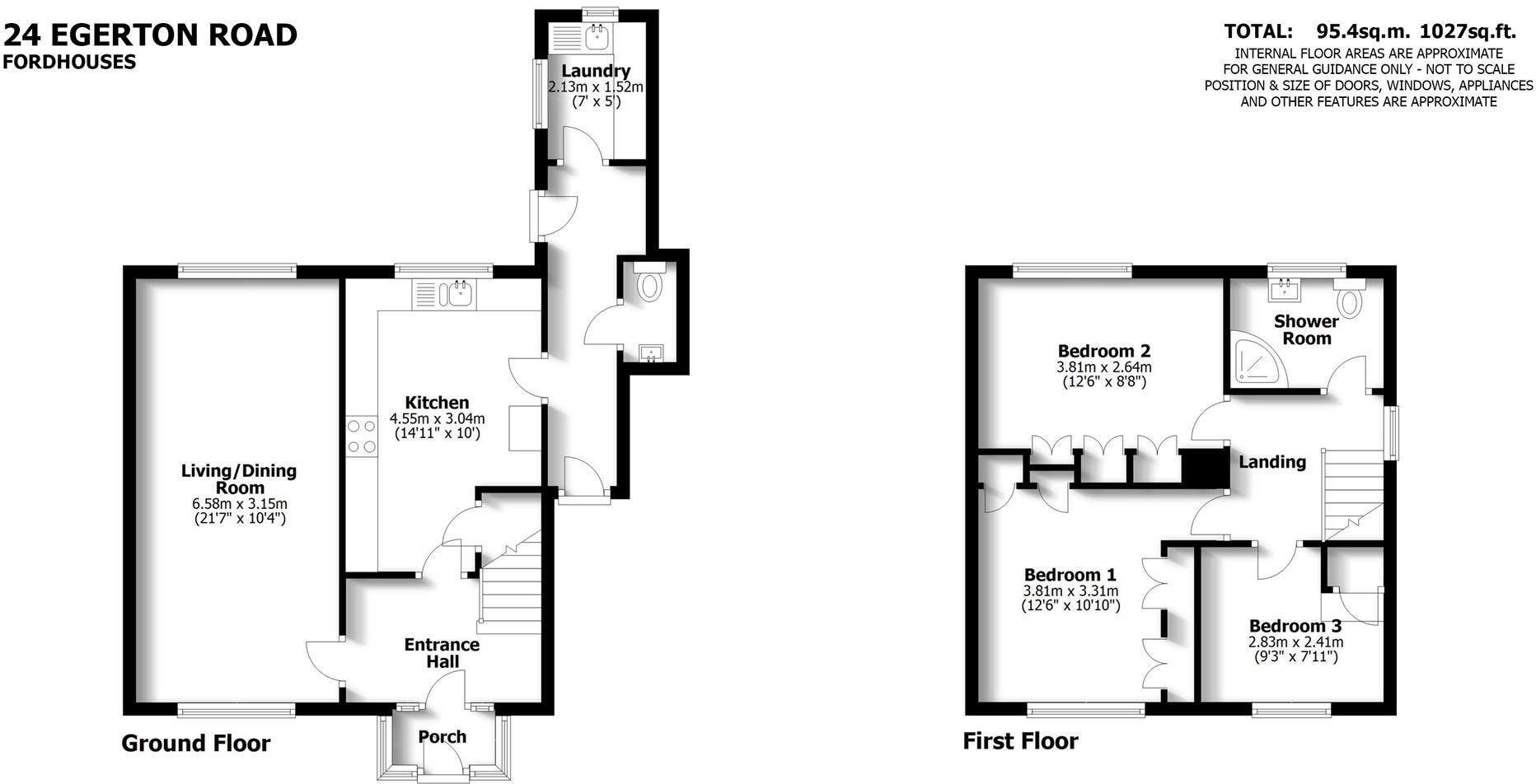 24 Egerton Road, Bushbury, Wolverhampton, WV1 8AZ floorplan