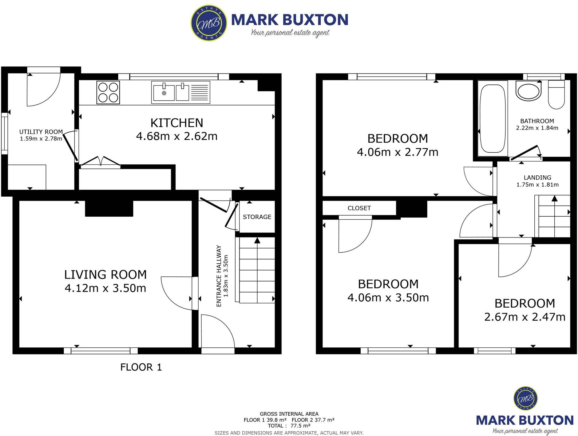 Chestnut Grove, Chesterton, Newcastle under Lyme ST5 7DD floorplan