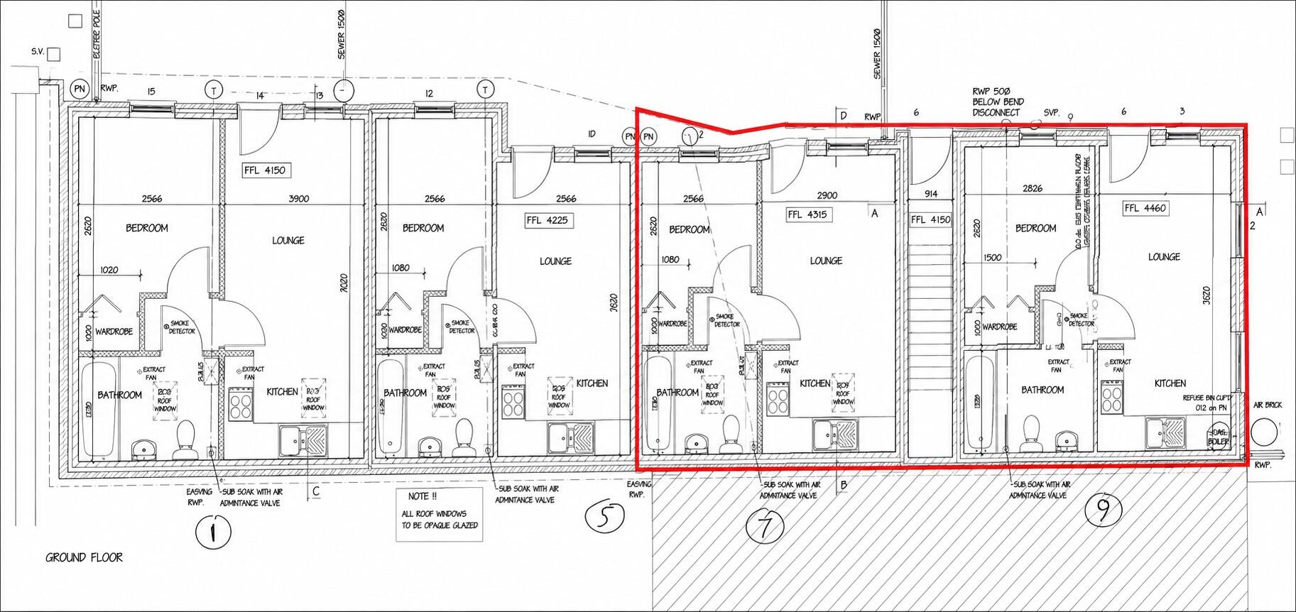 1, 3, 5, 7 & 9 St. Thomas Road, Spalding, Lincolnshire PE11 2XY floorplan