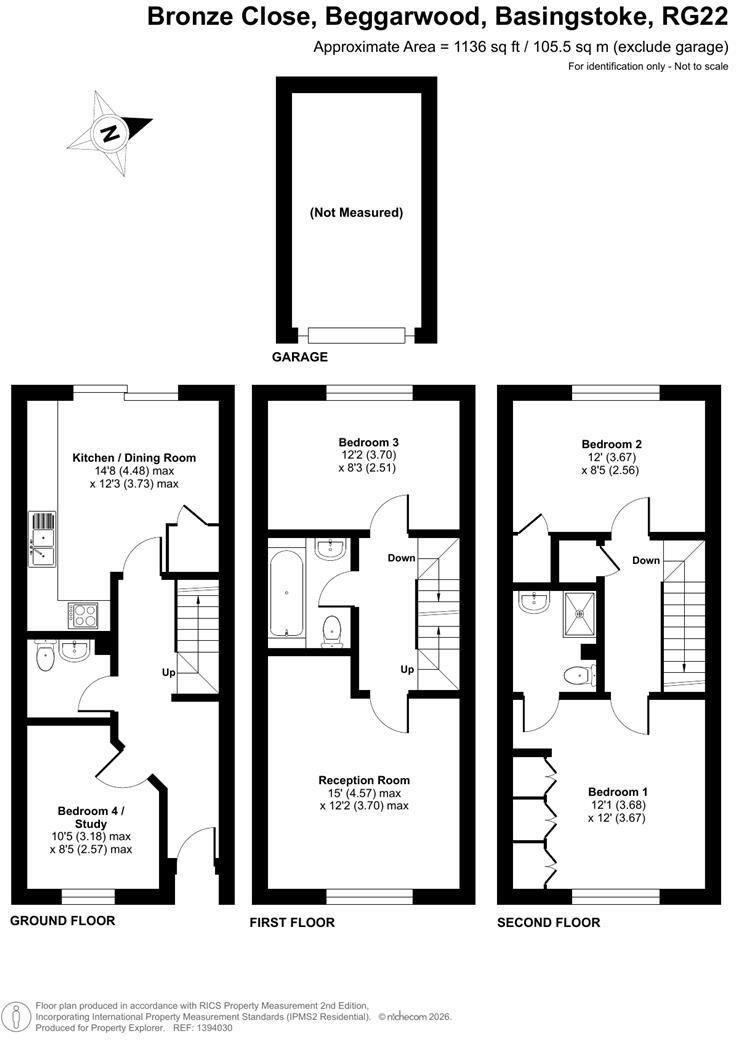 Bronze Close, Beggarwood, RG22 floorplan