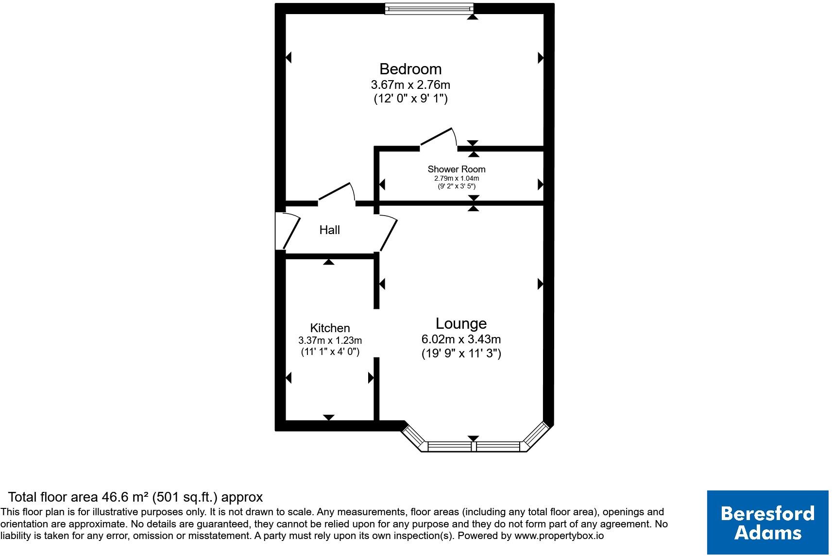 West End Parade, Pwllheli, Gwynedd, LL53 floorplan