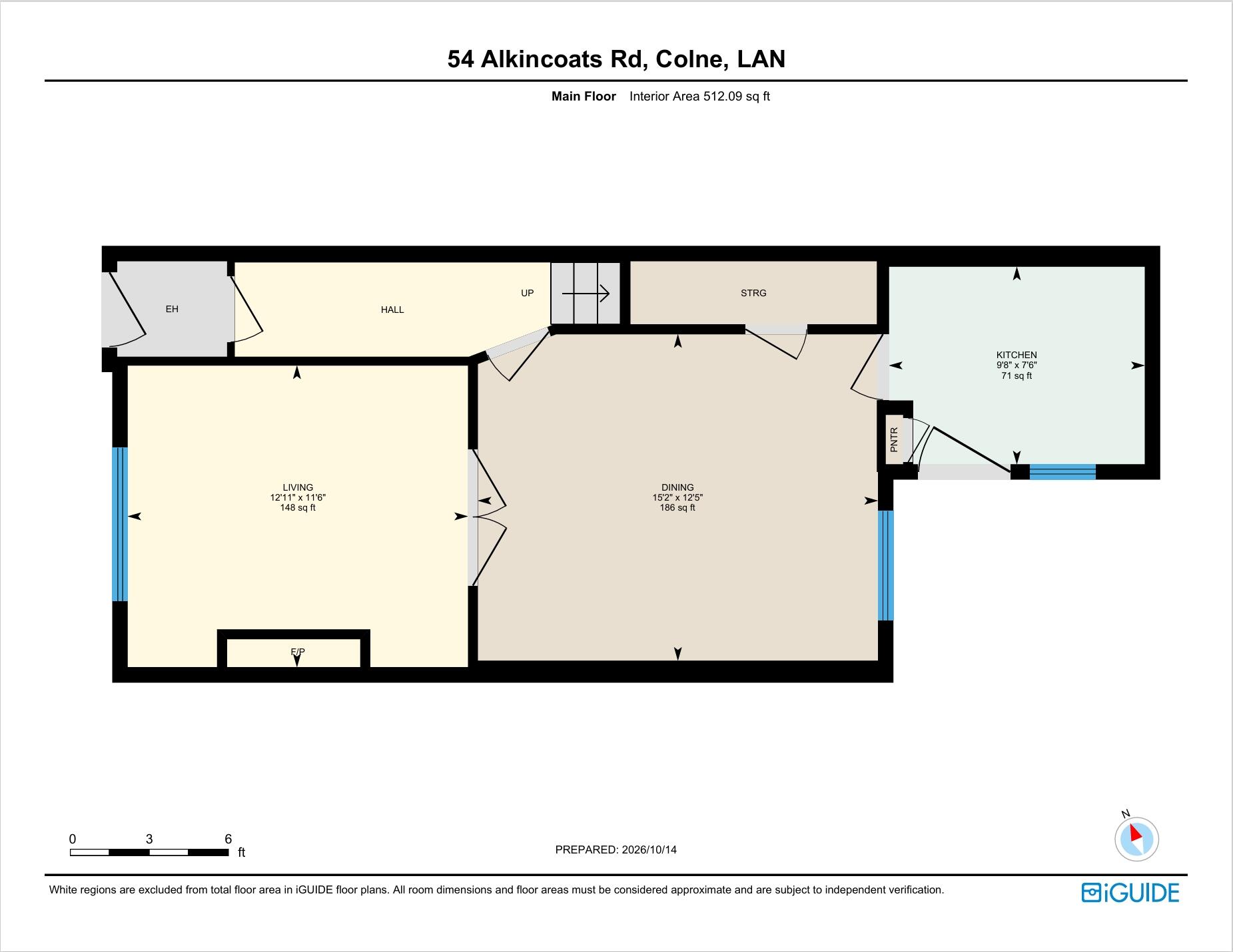 Alkincoats Road, Colne, Lancashire, BB8 floorplan