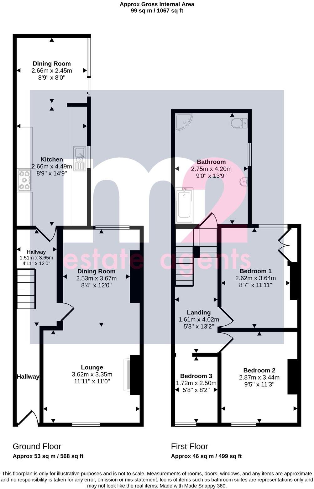 Wheeler Street, Newport, NP20 floorplan