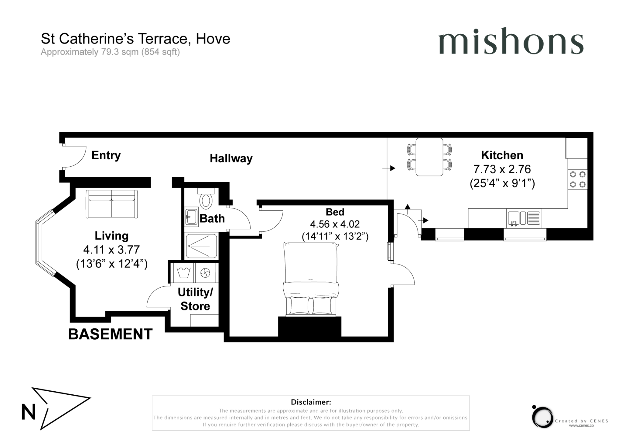 St. Catherines Terrace, Hove, East Sussex, BN3 floorplan