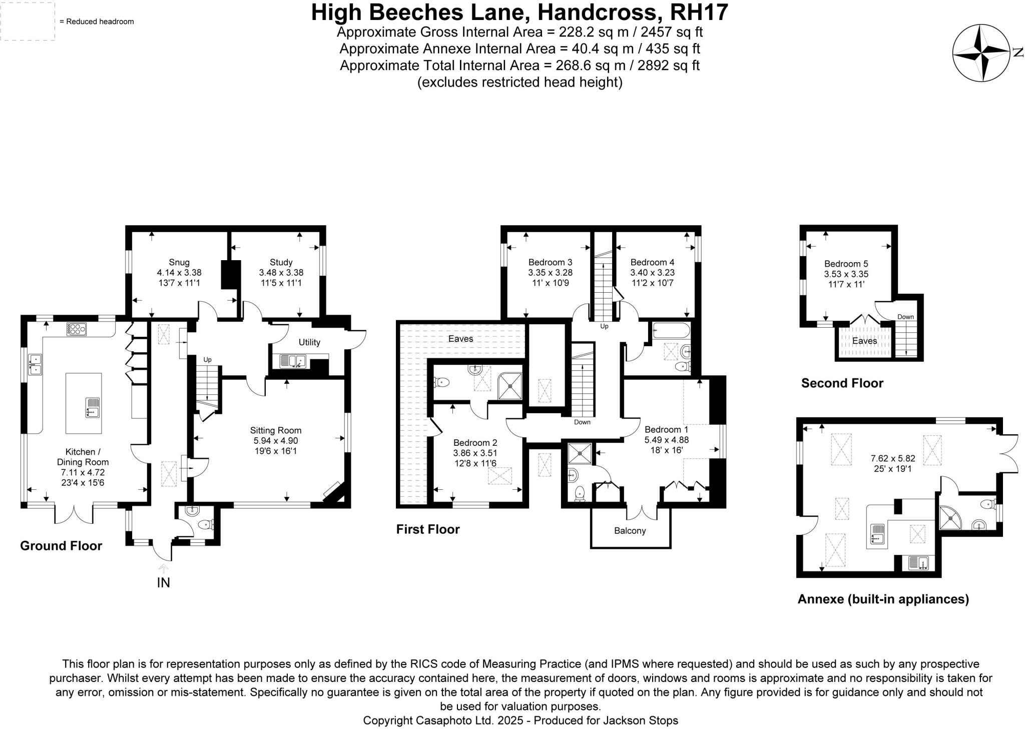 High Beeches Lane, Handcross, West Sussex, RH17 floorplan