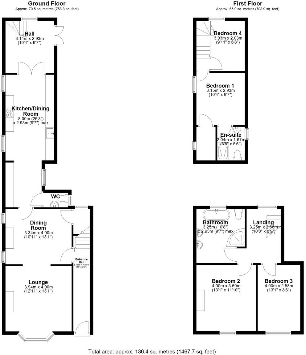 Millfield Terrace, Sleaford, Lincolnshire, NG34 floorplan
