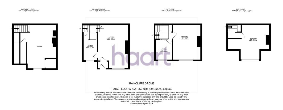Raincliffe Grove, Leeds floorplan