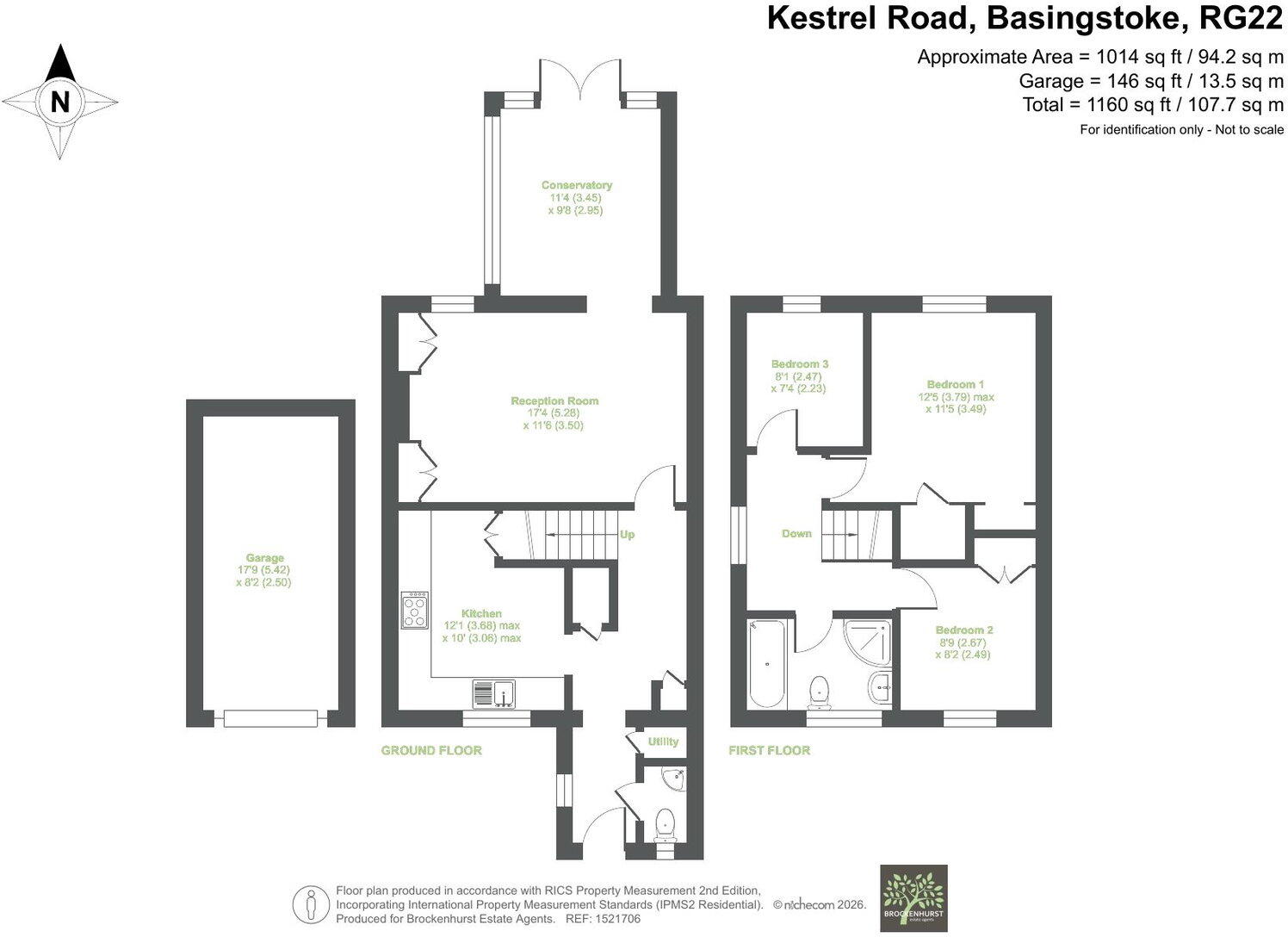 Kestrel Road, Basingstoke RG22 5PL floorplan