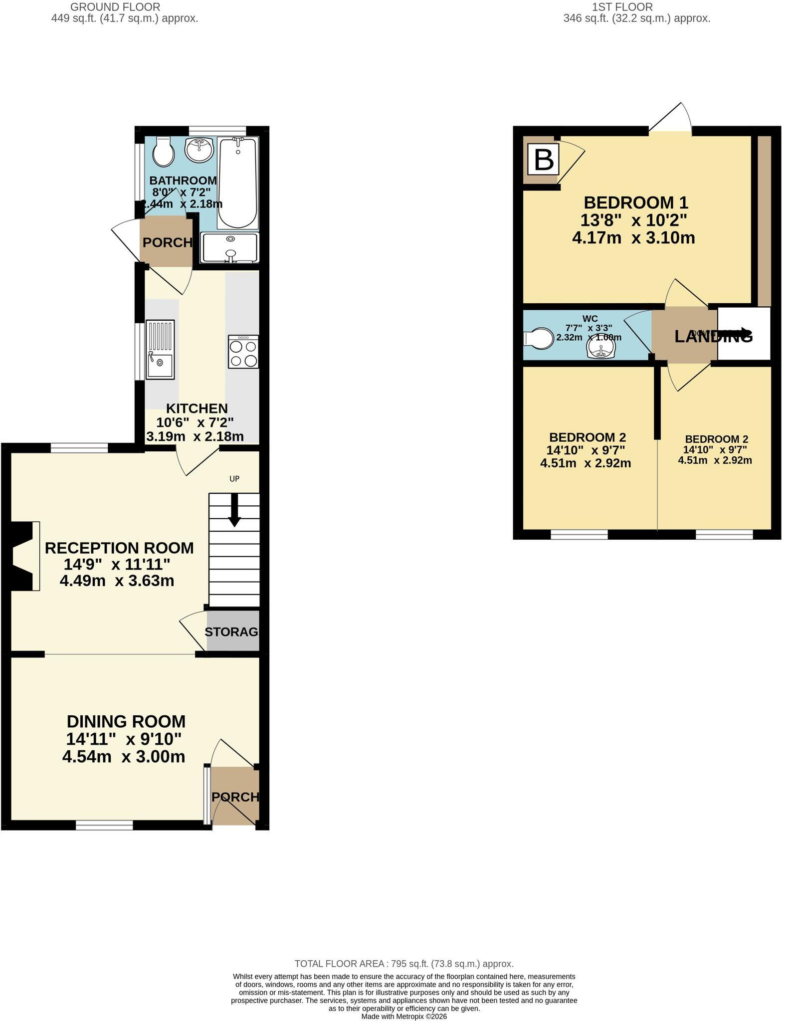 Hill Street, Newbridge, NP11 floorplan