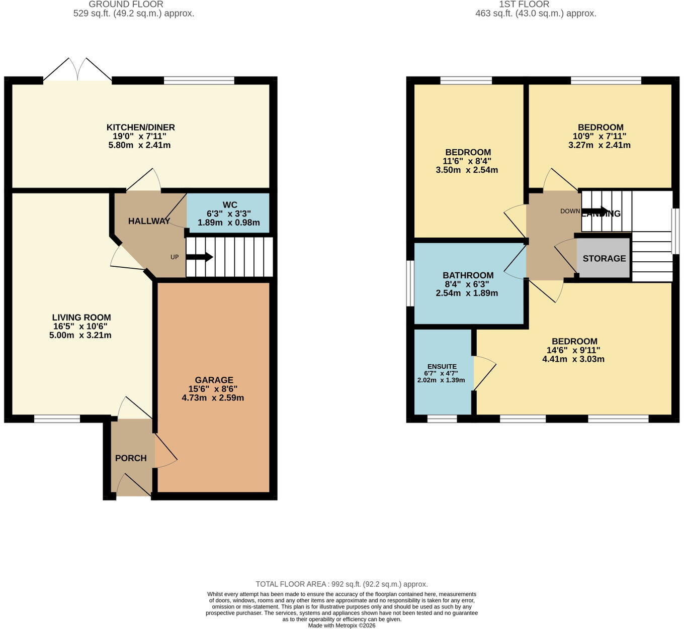 Ellis Drive, Bradwell, Norfolk, NR31 9XP floorplan