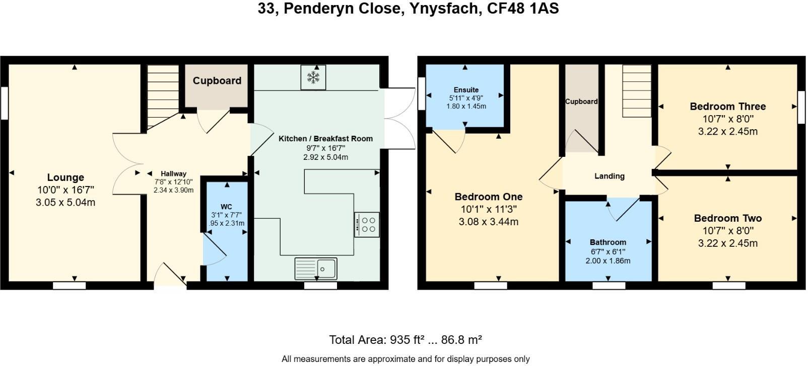 Penderyn Close, Merthyr Tydfil floorplan