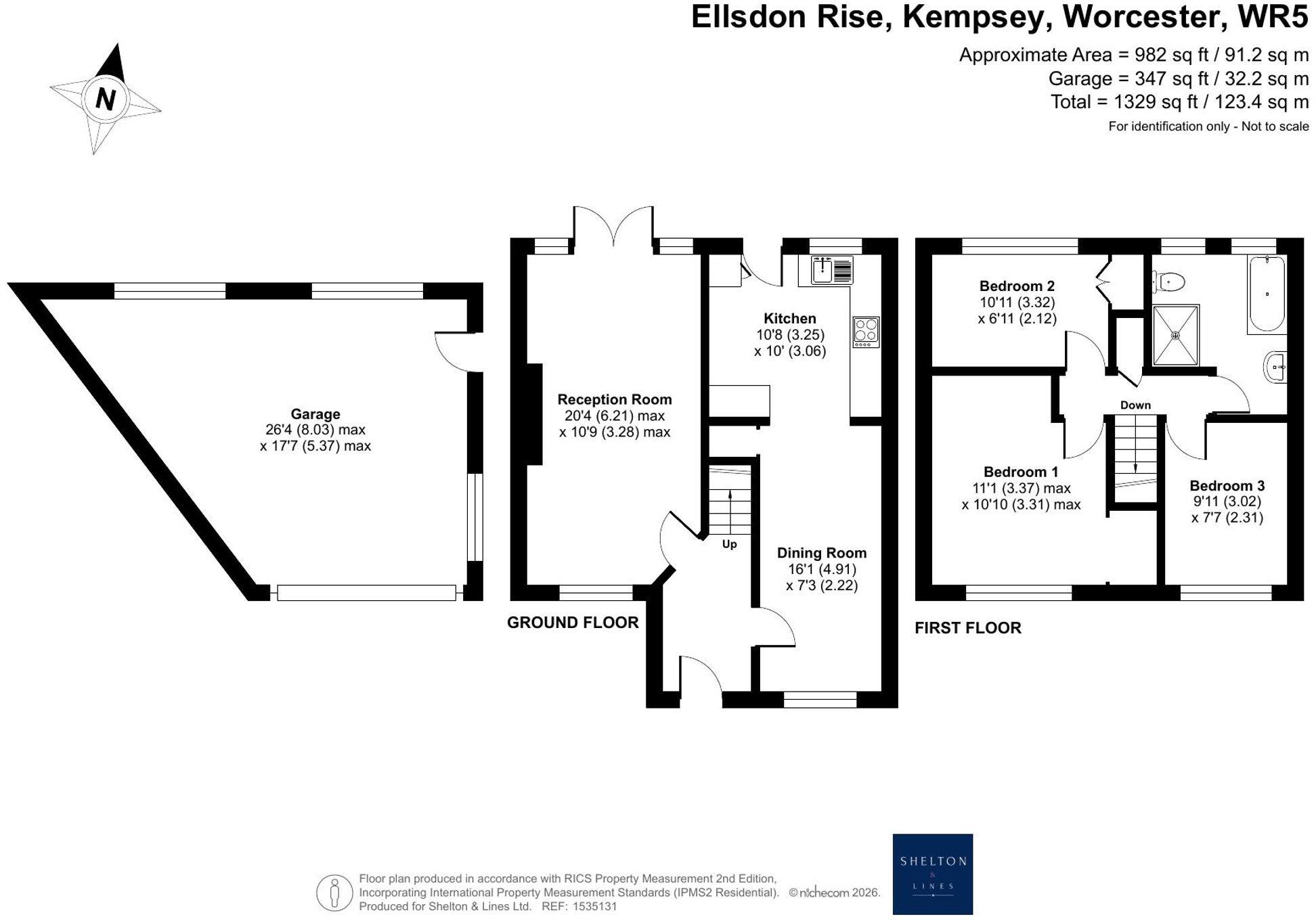 Ellsdon Rise, Kempsey, WR5 floorplan