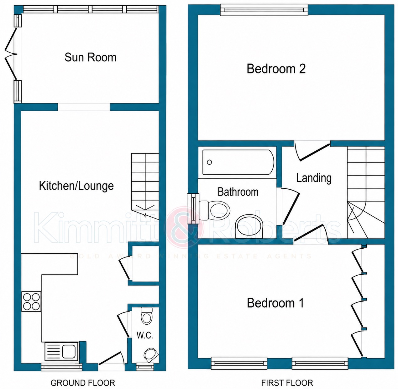 Churchside Gardens, Easington Lane, Houghton le Spring, Tyne and Wear, DH5 0NE floorplan