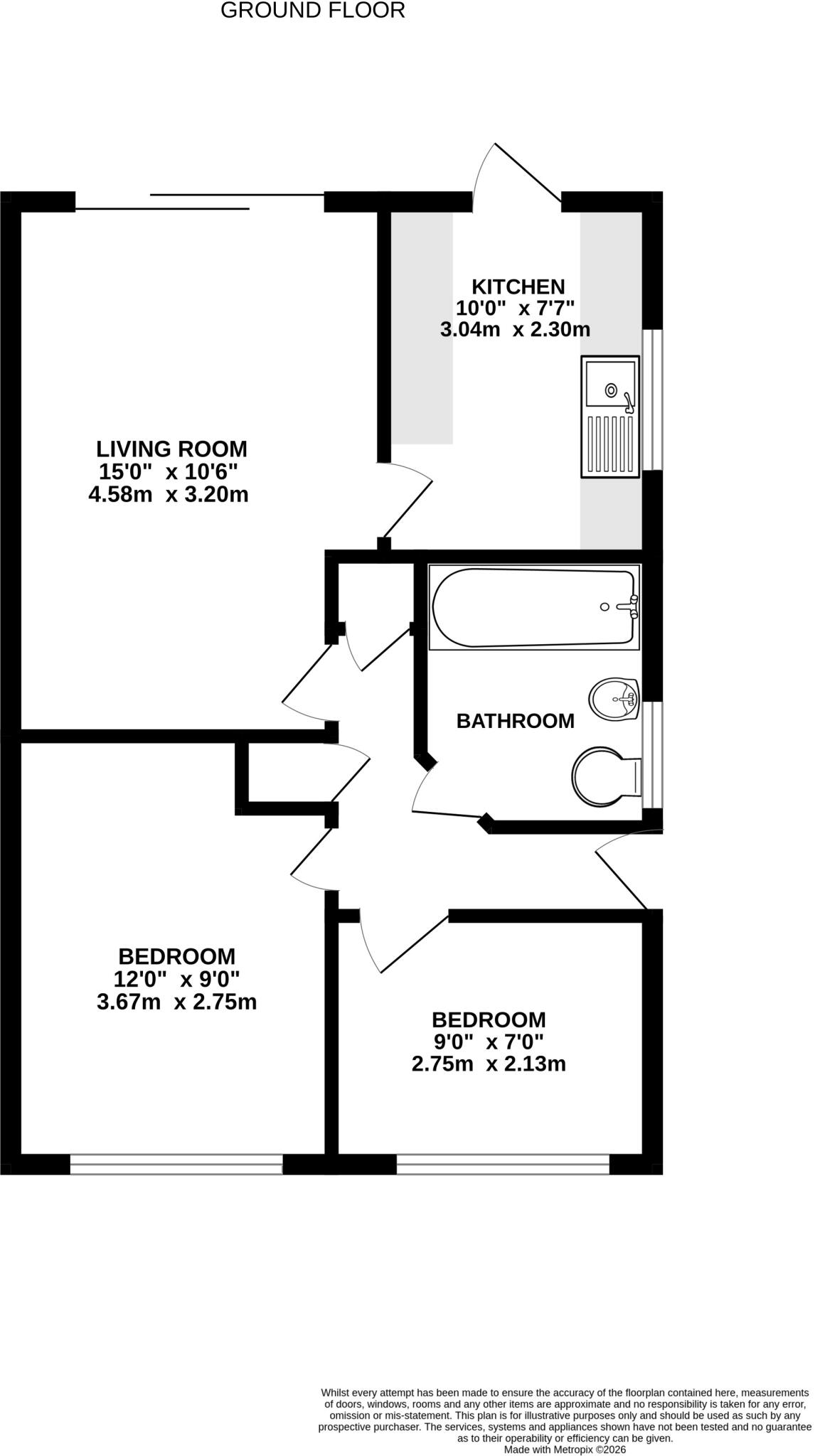 Culverlands Crescent, Ash, Surrey, GU12 floorplan