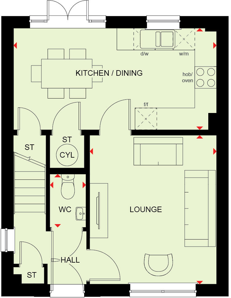 Ledsham Road,
Ledsham, Cheshire,
CH66 4DF floorplan