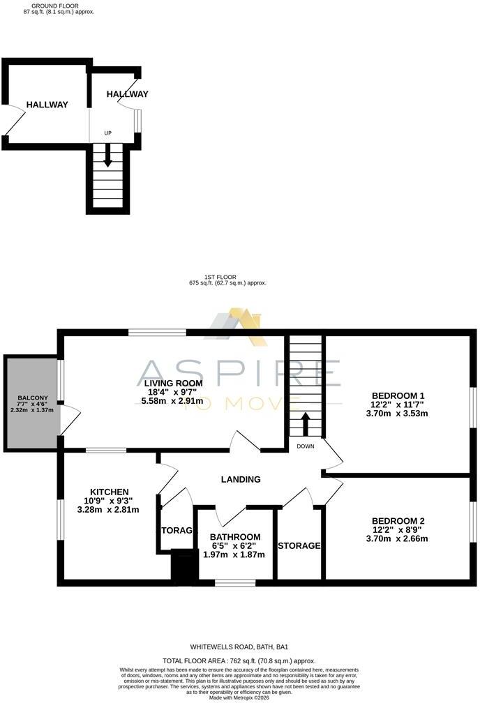 Whitewells Road, Bath, BA1 floorplan
